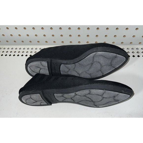 Skechers Cleo Bewitch Womens Slip On Ballet Flats Size 7 Black Memory Foam Knit - Picture 5 of 8